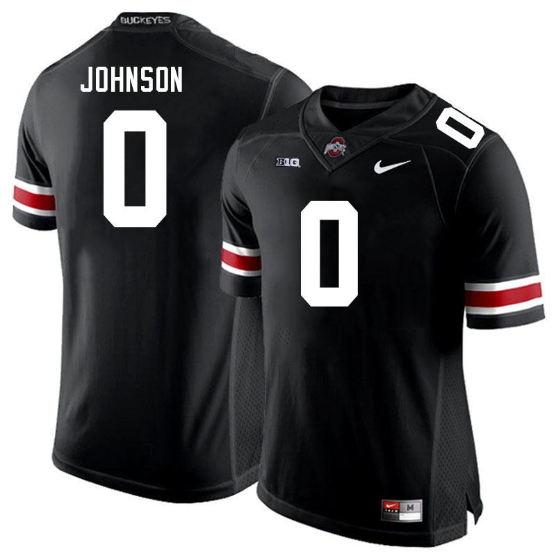Men #0 Xavier Johnson Ohio State Buckeyes College Football Jerseys Stitched Sale-Black